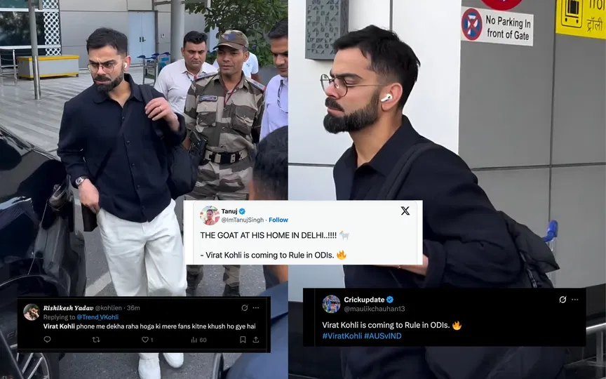 "King is coming to rule": Social media goes wild as Virat Kohli lands in Delhi ahead of Australia tour